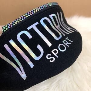 VICTORIAS SECRET Neoprene Holographic Victoria Sport Fanny Pack Belt Bag